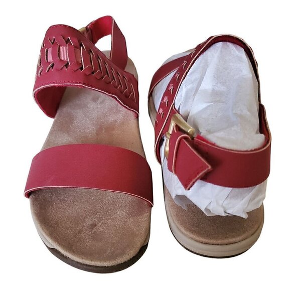 Easyspirit Saphyre 3 Red Sandals, Woman's Red Sandals - Picture 2 of 3